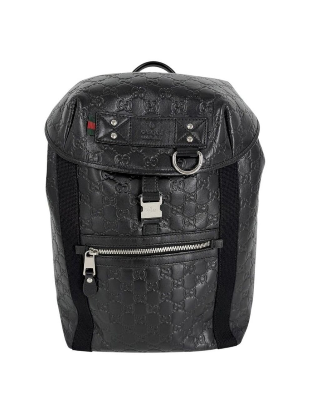 Gucci Backpack Guccissima Black Silver - Picture 1 of 11